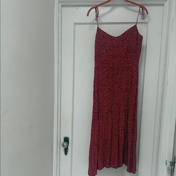 Reformation Dresses & Skirts - Reformation Wine Red Polka Dot Maxi Dress